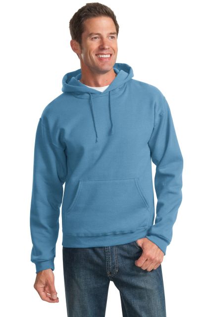 996M JERZEES NuBlend Hooded Pullover Sweatshirt in Columbia blue