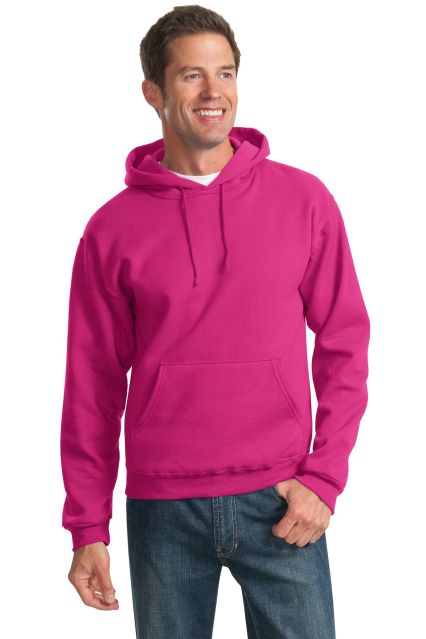 996M JERZEES NuBlend Hooded Pullover Sweatshirt in Cyber pink