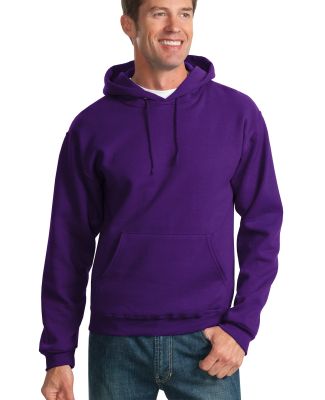 996M JERZEES NuBlend Hooded Pullover Sweatshirt in Deep purple