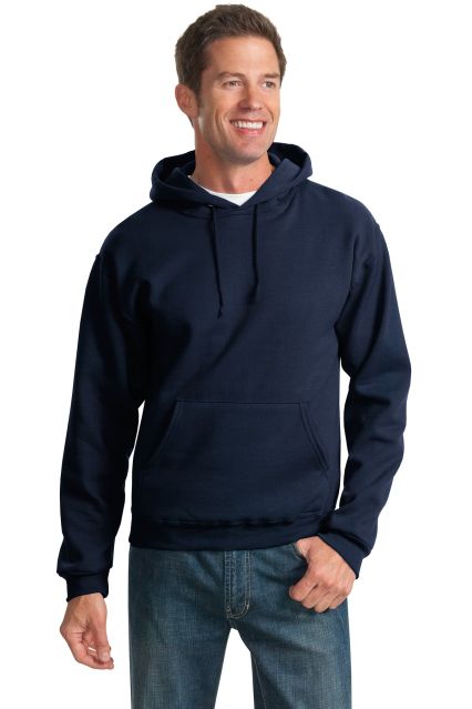 996M JERZEES NuBlend Hooded Pullover Sweatshirt in J. navy