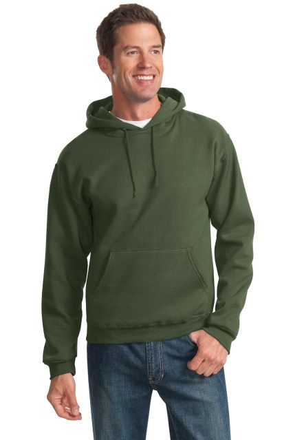 996M JERZEES NuBlend Hooded Pullover Sweatshirt in Military green