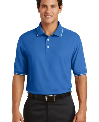 Nike Golf Dri FIT Classic Tipped Polo 319966 Pacific Blue