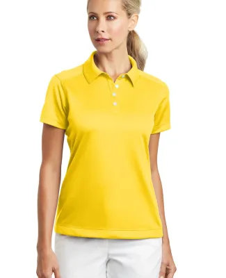 Nike Golf Ladies Dri FIT Pebble Texture Polo 35406 Tour Yellow