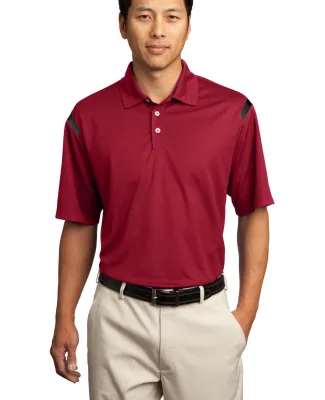 Nike Golf Dri FIT Shoulder Stripe Polo 402394 Vrsty Red/Blk