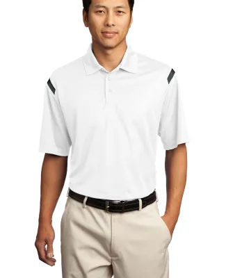 Nike Golf Dri FIT Shoulder Stripe Polo 402394 White/Black