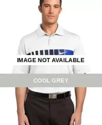 Nike Golf Dri FIT Chest Stripe Print Polo 443211 Cool Grey