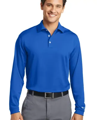 Nike Golf Long Sleeve Dri FIT Stretch Tech Polo 46 Blue Sapphire