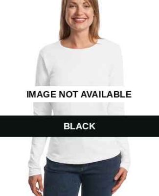 Hanes Ladies ComfortSoft Long Sleeve T Shirt 5580 Black