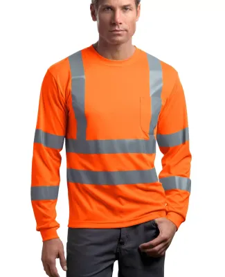 CornerStone ANSI Class 3 Long Sleeve Snag Resistan Safety Orange
