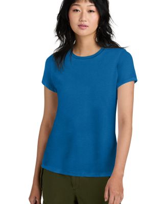 District Made 153 Ladies Perfect Weight Crew Tee D in Brtblue