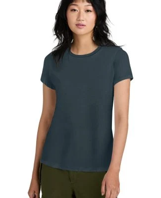 District Made 153 Ladies Perfect Weight Crew Tee D in Deepstlblu