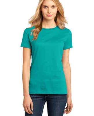 District Made 153 Ladies Perfect Weight Crew Tee D in Jade