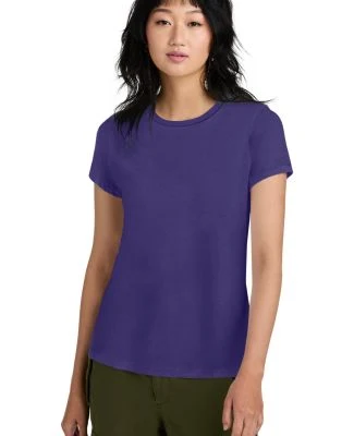 District Made 153 Ladies Perfect Weight Crew Tee D in Purple
