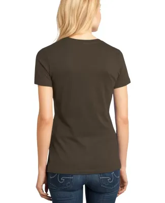 District Made 153 Ladies Perfect Weight Crew Tee D Espresso