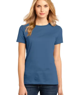 District Made 153 Ladies Perfect Weight Crew Tee D Maritime Blue