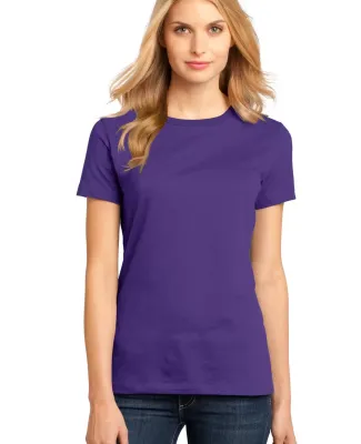 District Made 153 Ladies Perfect Weight Crew Tee D Purple