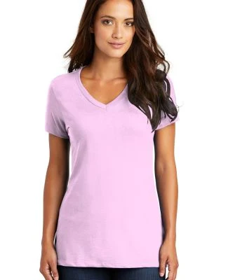District Made DM1170L Ladies Perfect Weight V Neck in Soft purple
