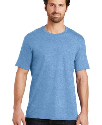 District Made Mens Perfect Weight Crew Tee DT104 in Clean denim