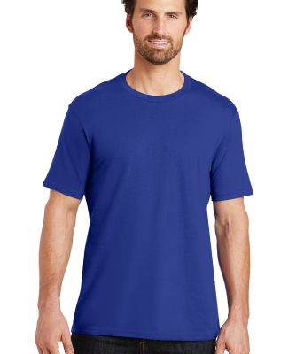 District Made Mens Perfect Weight Crew Tee DT104 in Deep royal