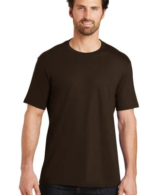 District Made Mens Perfect Weight Crew Tee DT104 in Espresso