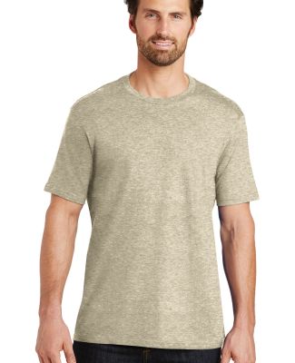 District Made Mens Perfect Weight Crew Tee DT104 in Hthrd latte