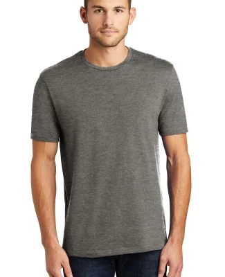 District Made Mens Perfect Weight Crew Tee DT104 in Hthrd charcoal