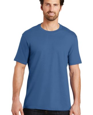 District Made Mens Perfect Weight Crew Tee DT104 Maritime Blue