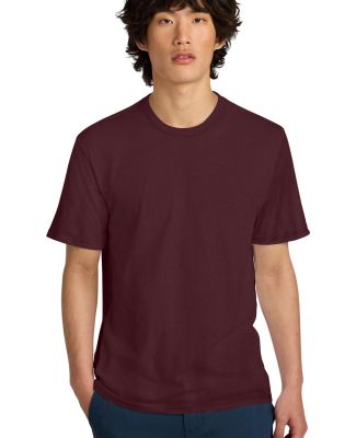 District Made Mens Perfect Weight Crew Tee DT104 in Maroon