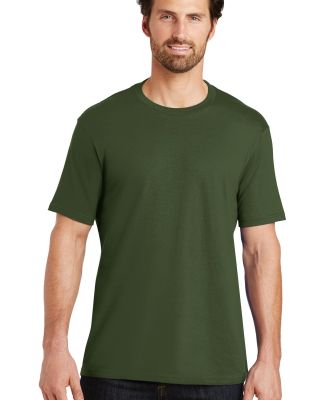 District Made Mens Perfect Weight Crew Tee DT104 in Thyme green
