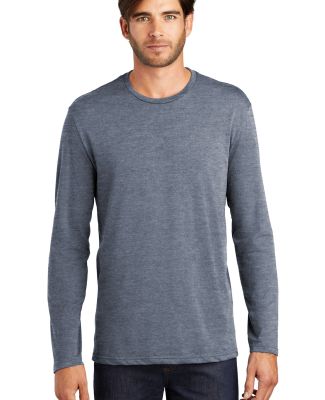 District Made 153 Mens Perfect Weight Long Sleeve  in Heathered navy