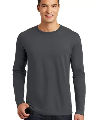 District Made 153 Mens Perfect Weight Long Sleeve  Charcoal