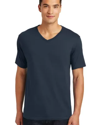 District Made 153 Mens Perfect Weight V Neck Tee D New Navy