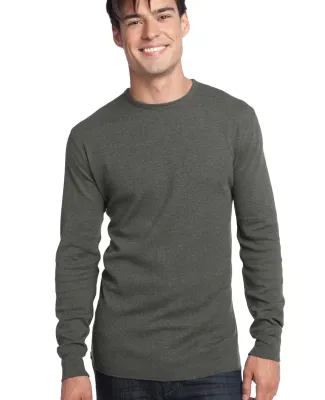 District Young Mens Long Sleeve Thermal DT118 Deep Heather