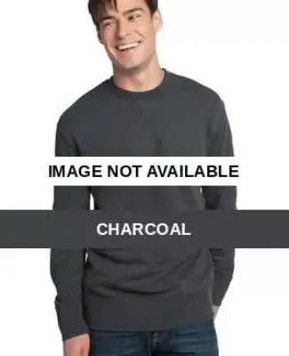 District Young Mens Vintage French Terry Crew Neck Charcoal