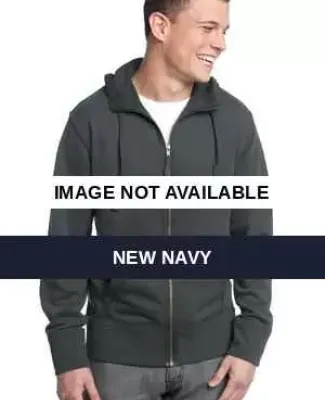 District Young Mens French Terry Full Zip Hoodie D New Navy