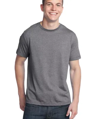 District Young Mens Tri Blend Crew Neck Tee DT142 Grey Heather