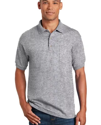 Gildan 8900 Ultra Blend Sport Shirt with Pocket in Sport grey