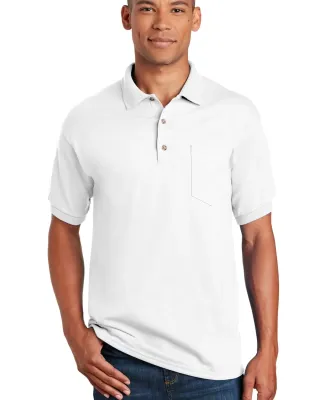 Gildan 8900 Ultra Blend Sport Shirt with Pocket in White