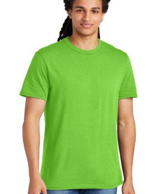 District Young Mens Concert Tee DT5000 in Neon green