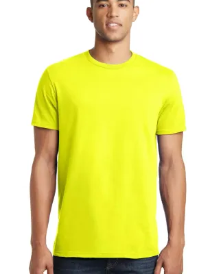 District Young Mens Concert Tee DT5000 Neon Yellow