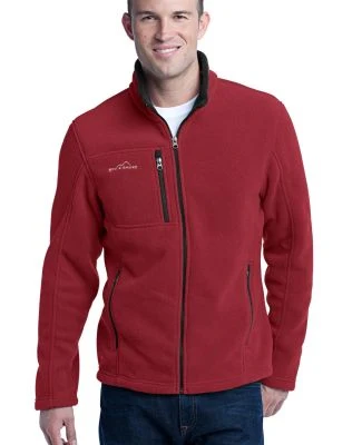 Eddie Bauer Full Zip Fleece Jacket EB200 in Red rhubarb