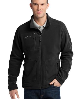 Eddie Bauer Wind Resistant Full Zip Fleece Jacket  Black