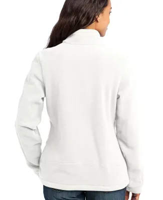 Eddie Bauer Ladies Wind Resistant Full Zip Fleece  Off White