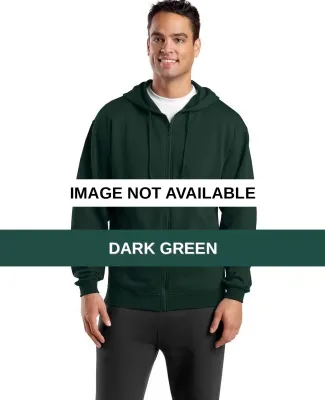 Sport Tek Full Zip Hooded Sweatshirt F258 Dark Green