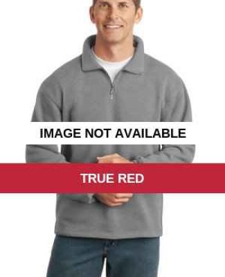 Port Authority Sueded Finish 14 Zip Sweatshirt F29 True Red