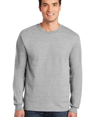 2400 Gildan Ultra Cotton Long Sleeve T Shirt  in Ash grey