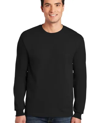 2400 Gildan Ultra Cotton Long Sleeve T Shirt  in Black