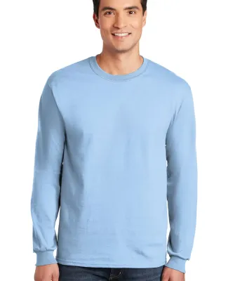 2400 Gildan Ultra Cotton Long Sleeve T Shirt  in Light blue