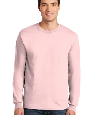 2400 Gildan Ultra Cotton Long Sleeve T Shirt  in Light pink