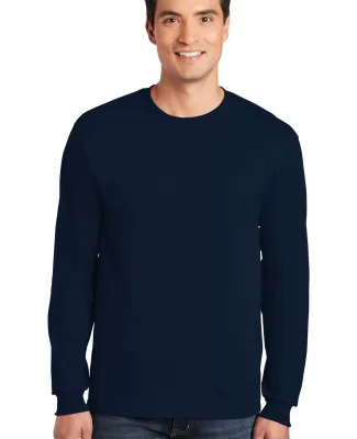 2400 Gildan Ultra Cotton Long Sleeve T Shirt  in Navy